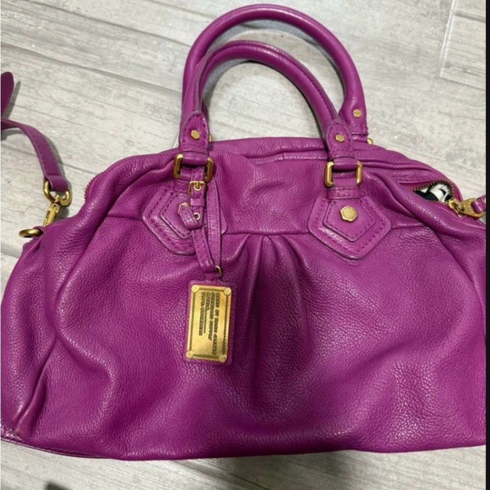 Marc Jacobs Purple Leather Handbag